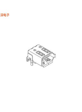 534620001|插座2.0 I/O FLAT SMT WAFER ASSY EMB