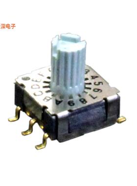 RD07B16RGR |十六进制SWITCH ROTARY DIP HEX 0.1A 50V