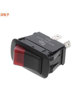 58312-R4 |面板安装，卡入式SWITCH ROCKER SPST 25A 12V