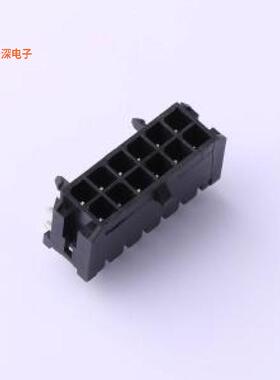 X3025WR-2x06-46SN |线对板针座90度,双排,带柱,46料,2x06P