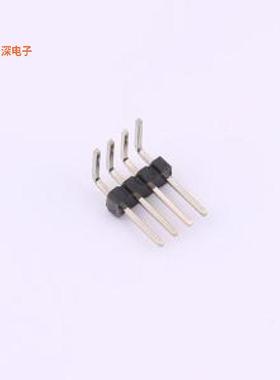 HDGC127-PW1-04 |排针1.27*1.0 弯针PA4.0 PB3.0 PC2.5 1X4P