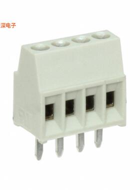 1546215-4 |原装全新TERM BLK 4P SIDE ENT 2.54MM PCB