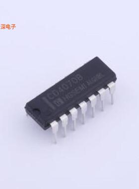 CD4070BE|原装DIP-14IC GATE XOR 4CH 2-INP 14DI