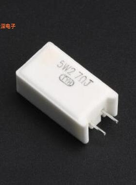 SQM 5W 27R J |5W,25x13x9mm插件插件,P=5mm