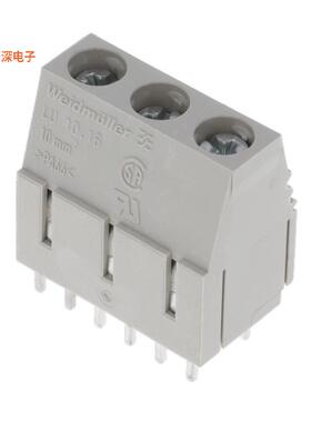 1636180000 |原装全新TERM BLK 3P SIDE ENT 10.16MM PCB