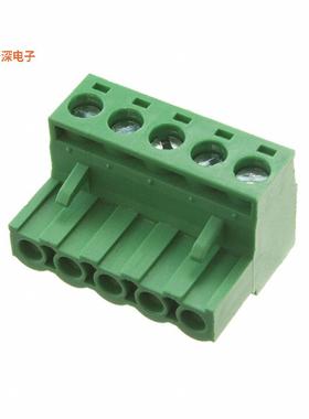 EBHA-05-D |插头，母插口TERM BLOCK PLUG 5POS 5.08MM