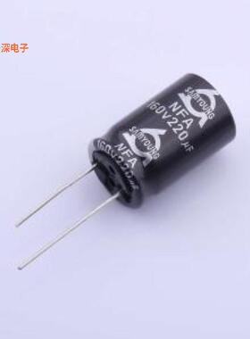 NFA 160V 220UF 16*25 |原装插件,D16xL25mm直插铝电解