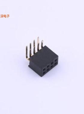 X1321FR-2x04-C43D24 |排母D2.4mm,U型,6T料,Au足1u