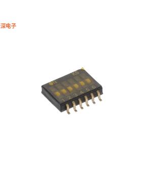 DHS 606 |SPSTDUAL-IN-LINE SWITCH, HALF-PITCH-