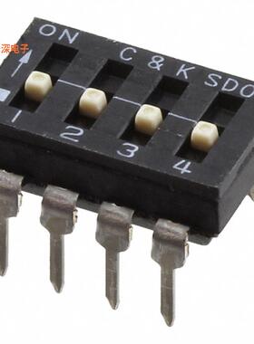 SD04H1BD |SPSTSWITCH SLIDE DIP SPST 0.1A 25V