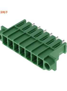 1861206 |接头，公引脚TERM BLK 7POS GREEN