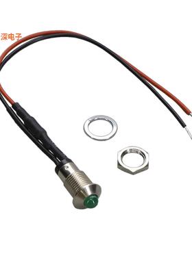 MPC5GD24VW6-ER |IND METAL PNL 5MM GRN DIFF 6