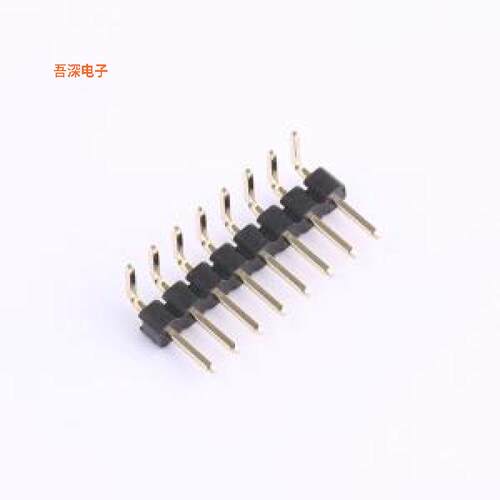 X4611WR-08I-C40D28 |高U镀金抗氧化排针弯插,P=2mm