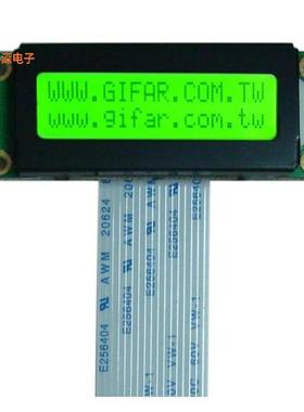 GFC1602G-GPAE-JS |32.016X2STN-GYELLOW GREEN53*20)