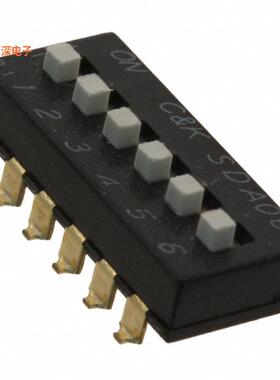 SDA06H1SBD |SPSTSWITCH SLIDE DIP SPST 0.025A 24V