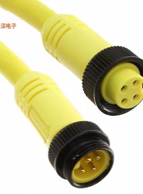 1300100877 |插座CIRC CBL 4POS RCPT TO PLUG 49.2'