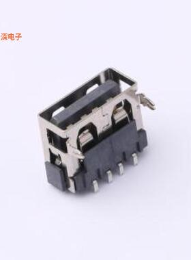 USB-ZD-140SMT|AF10.0前插后贴6.5平口黑胶LCPUSBSM