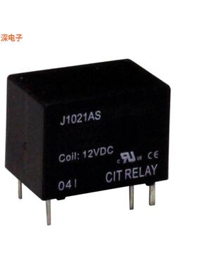 J1021AS512VDC.45|通孔RELAY GEN PURPOSE SPST 5A 12
