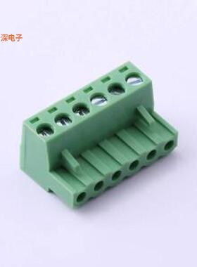 XY2500F-B-5.08-6P |90°进线插拔式接线P=5.08mm