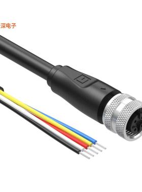 10-04471 |插座CIRC CBL 5POS RCPT TO WIRE 4.92'
