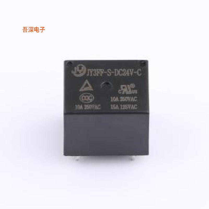 JY3FF-S-DC24V-C |原装插件,19x15.4mm功率继电器