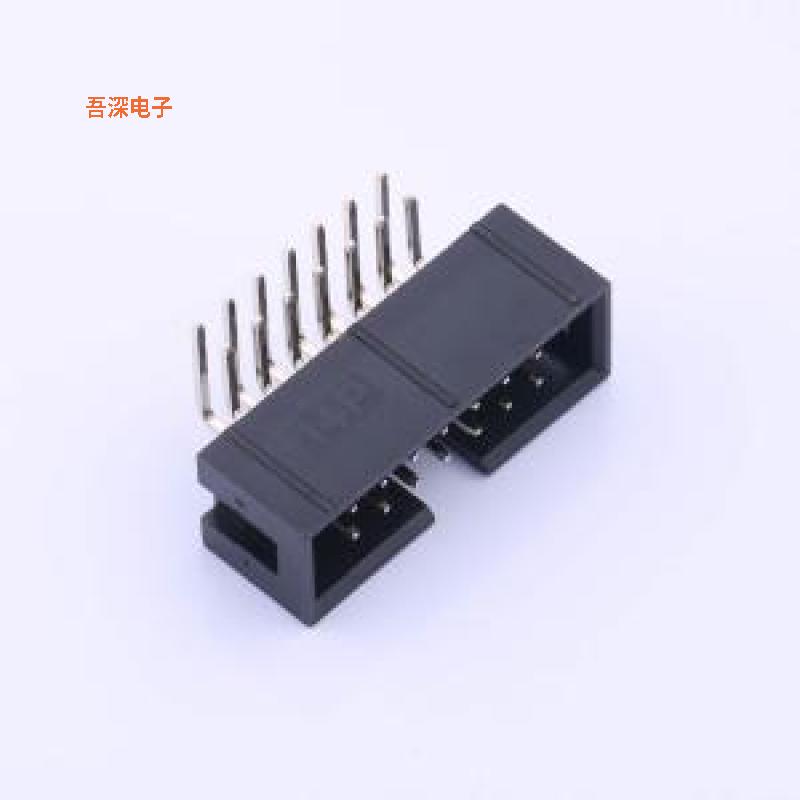 X9555WR-2x07-6TV01 |原装弯插,P=2.54mm线对板针座