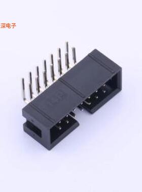 X9555WR-2x07-6TV01|原装弯插,P=2.54mm线对板针