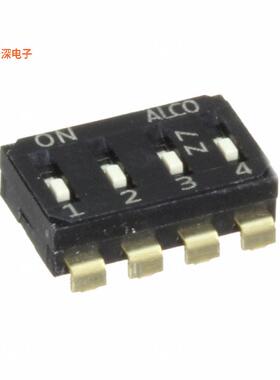 EDS04SNRNTU04Q |SPSTSWITCH SLIDE DIP SPST 0.025A 24V