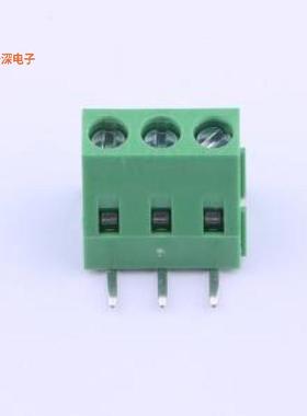 WJ128R-5.0-3P |可拼接螺钉式接线弯插,P=5mm