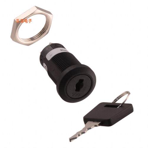 CKM12AFW01-010 |原装全新SWITCH KEYLOCK 2POS SPDT 3A 250V