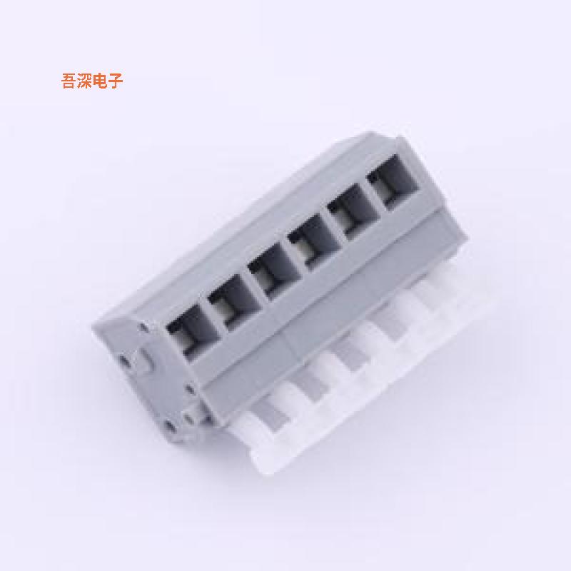 KF242V-5.0-6P |灰色弹簧式接线插件,P=5mm