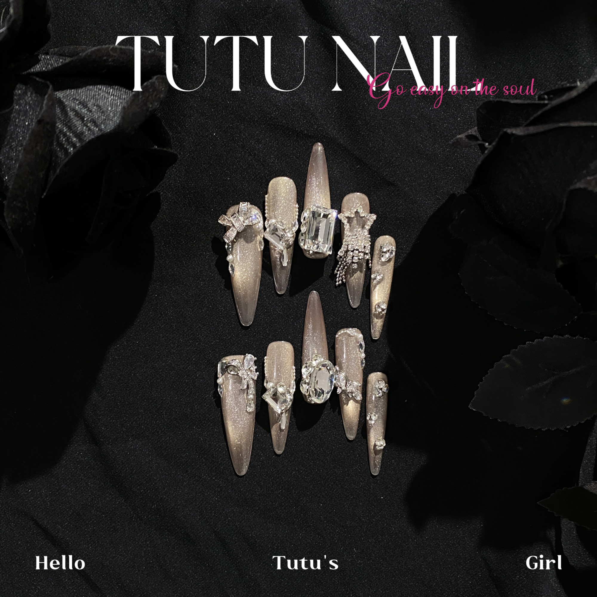 【卡布奇诺】TUTU NAIL手工穿戴美甲重工秋冬气质显白高级猫眼咖,彩妆/香水/美妆工具,穿戴甲/甲片,淘宝优惠券,粉丝福利购,淘宝优惠卷