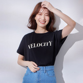 日单日系夏涤棉黑白灰咖色咖四色字母简约百搭圆领无袖 T恤上衣女