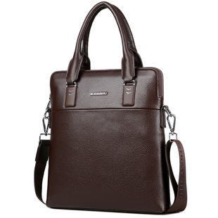 包袋 单肩斜跨包男式 男包男士 手提包大容量休闲商务公文包竖款