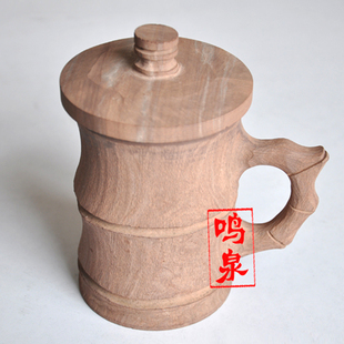 木鱼石原生态矿石天然原石切割杯子水杯茶杯木鱼石杯杯子礼品杯