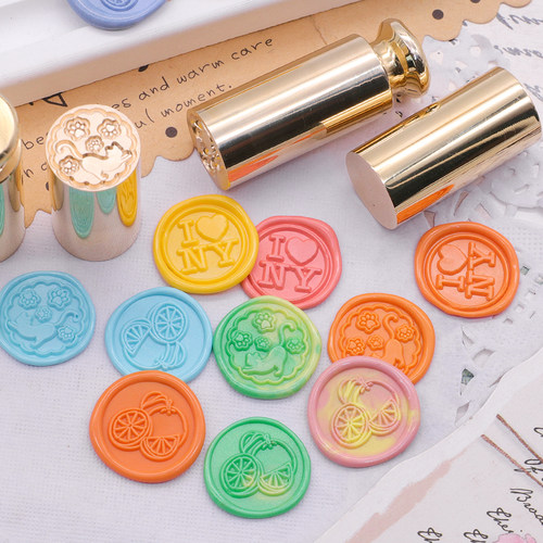 小铜柱迷你火漆印章蜡封