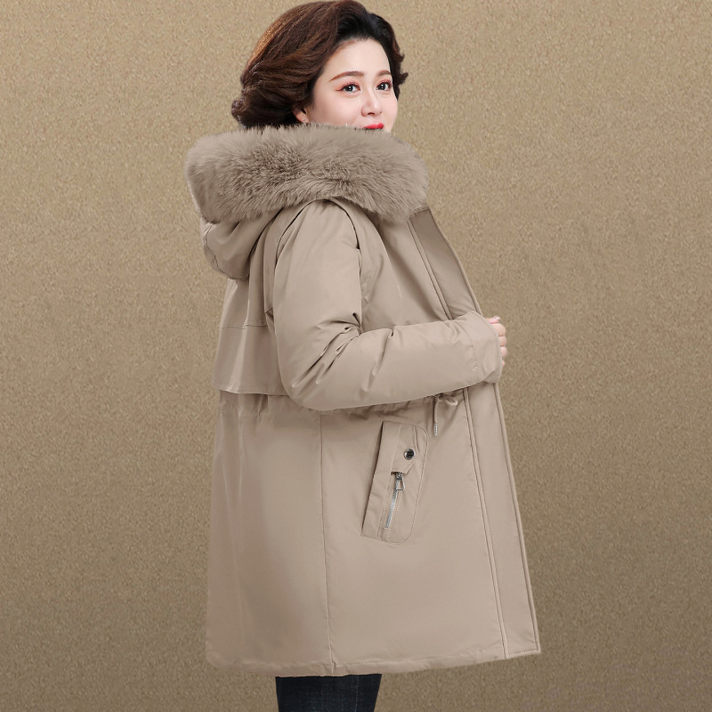 品牌羽绒棉衣棉服女中长款冬季新款爆款冬装大码加厚保暖棉袄外套