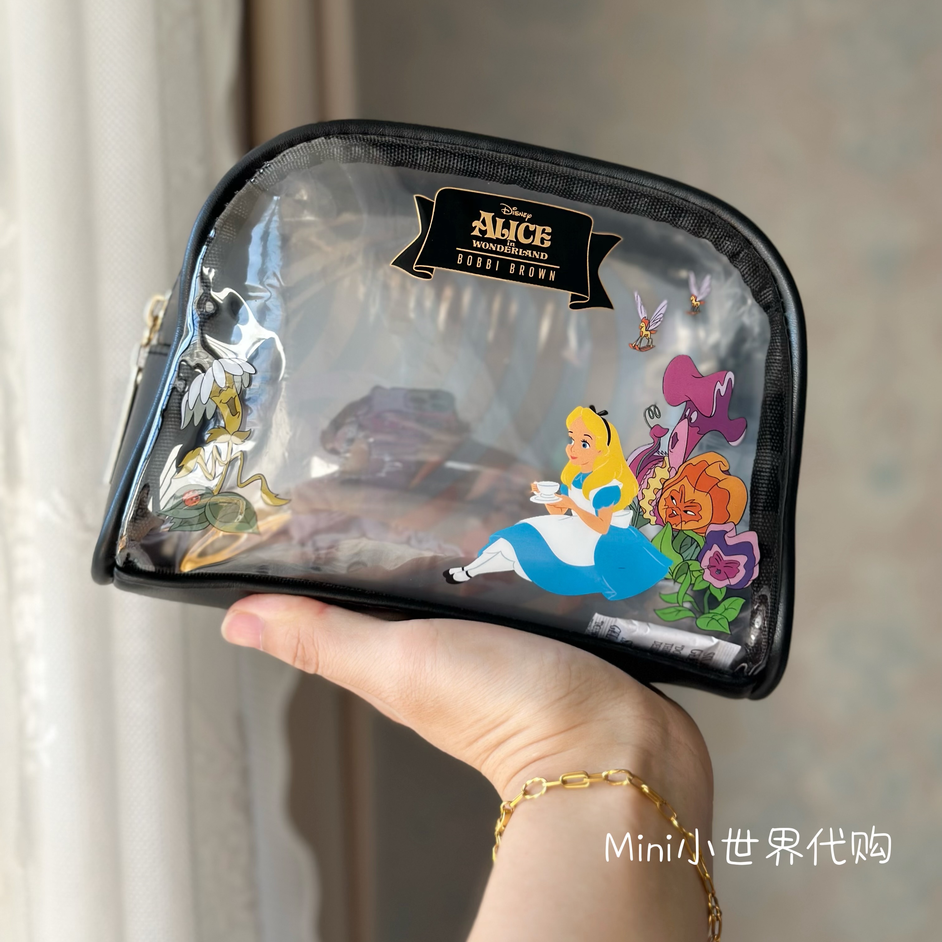 自留~25新品芭比波朗爱丽丝限定化妆包 洗漱包 收纳包 防水大容量