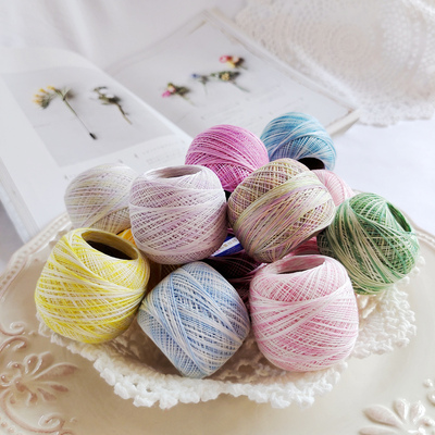 纷颜定制80#蕾丝线微钩梭编刺绣