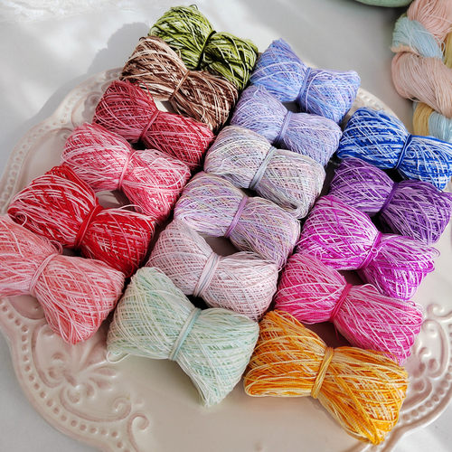 纷颜手工8号段染蕾丝线