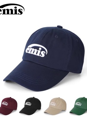 韩国EMIS帽子赵露思同款鸭舌帽显脸小大帽檐棒球帽男女款2025新款