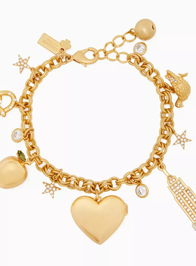 ks Dashing Beauty Charm Bracelet欧美复古多吊坠粗链条手链