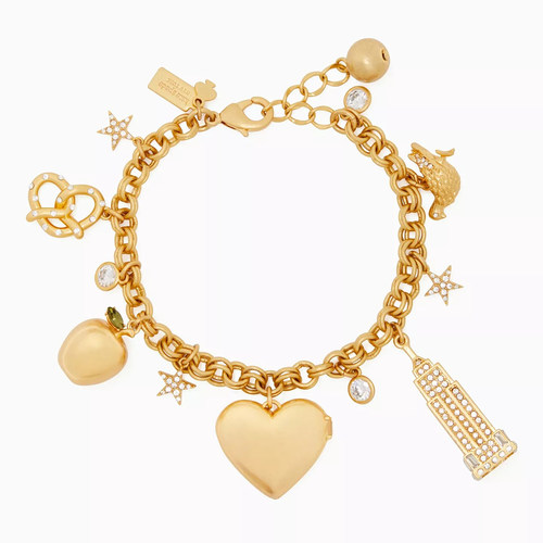 ks Dashing Beauty Charm Bracelet欧美复古多吊坠粗链条手链