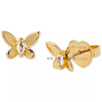 小众设计ks个性新款迷你镀金新款蝴蝶耳饰Social Butterfly 百搭