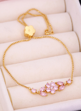 ks新款闪亮栀子花可以手链