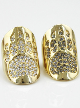 丹麦D/K小众设计夸张个性男女同款打标戒指