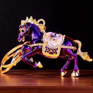 马到成功小马汽车钥匙扣金属女包包挂件钥匙链圈创意商务挂饰礼品