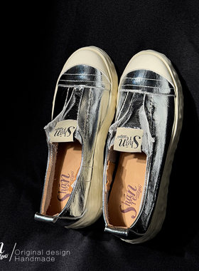 ShānRen设计师款 慵懒主义 内增高休闲鞋柔软厚底德迅鞋女板鞋子