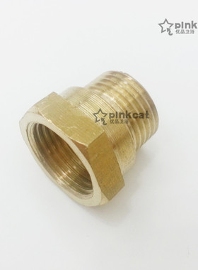 4分外丝6分内丝直接 与 4分内外丝铜直接/直通水暖配件接头加厚型