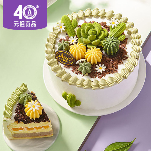 元祖多肉森林动物奶油蛋糕鲜奶油网红沈阳蛋糕生日聚餐同城配送